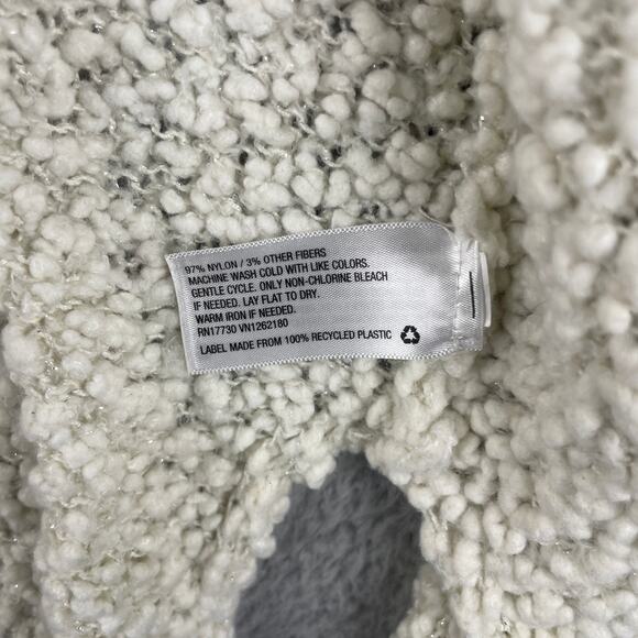 Mossimo Supply Co Women's Small White Nylon Long Sleeve Cardigan with Pockets - Picture 6 of 10